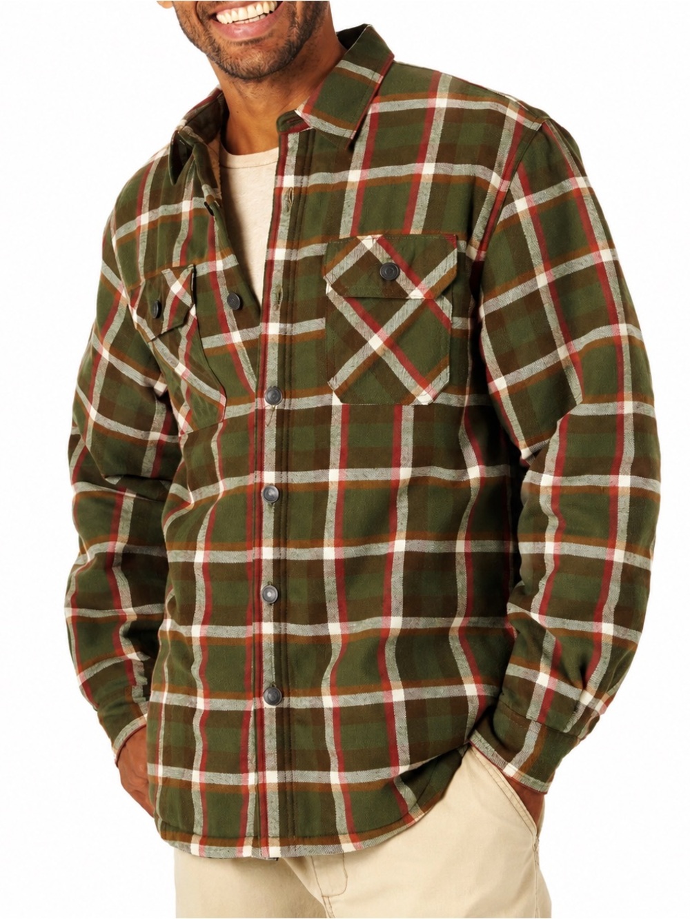 Wrangler Heavyweight Sherpa Lined Men’s Shirt Jacket